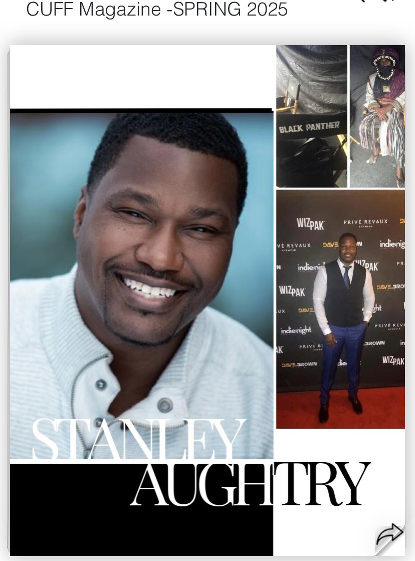 AughtryStanley's tweet photo. Grateful. Humbled. Motivated.
Thank you @cuffmagazine for featuring my journey in your Spring 2025 issue. From the football field to Marvel sets, to telling our own stories—this is a reminder that purpose and perseverance still matter in this industry.

https://t.co/StqQNBxrV1 https://t.co/3sng62vDHE