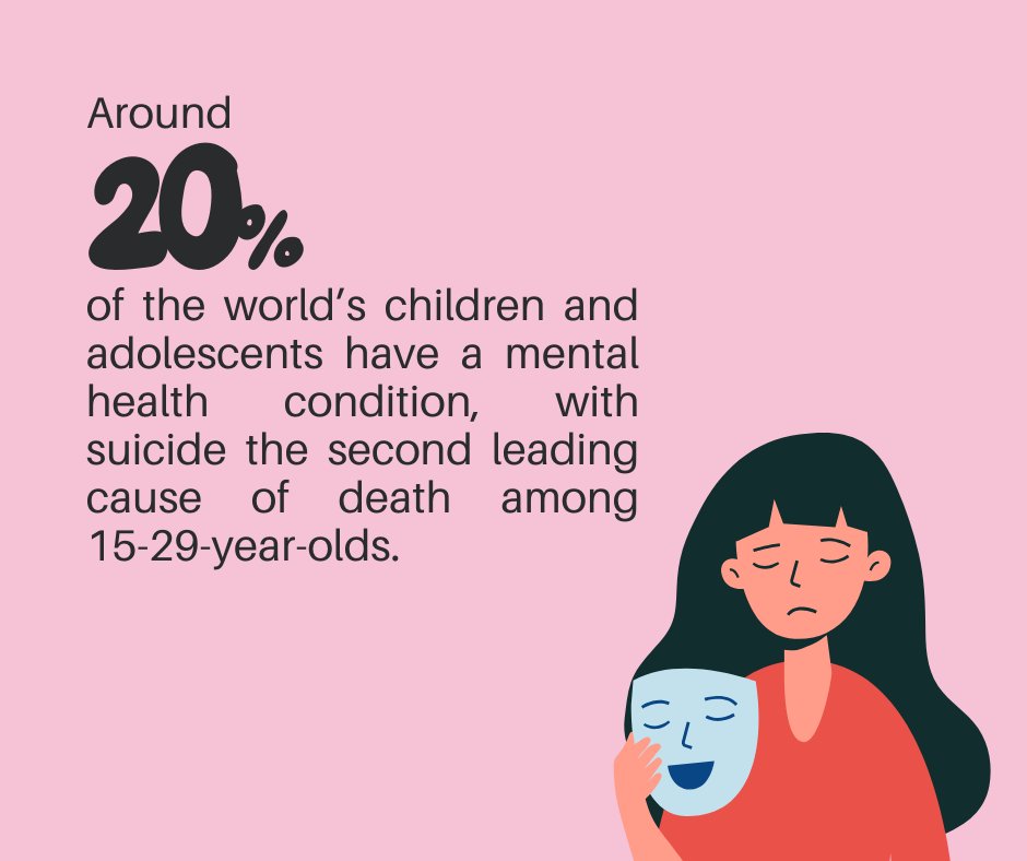 Phnx_counseling's tweet image. 1 in 5 kids &amp;amp; teens face a mental health condition.
Suicide is the 2nd leading cause of death for ages 15–29.
Start the convo. Break the silence.
They need support—not stigma.
#MentalHealthAwareness #StartTalking #PHXCare
