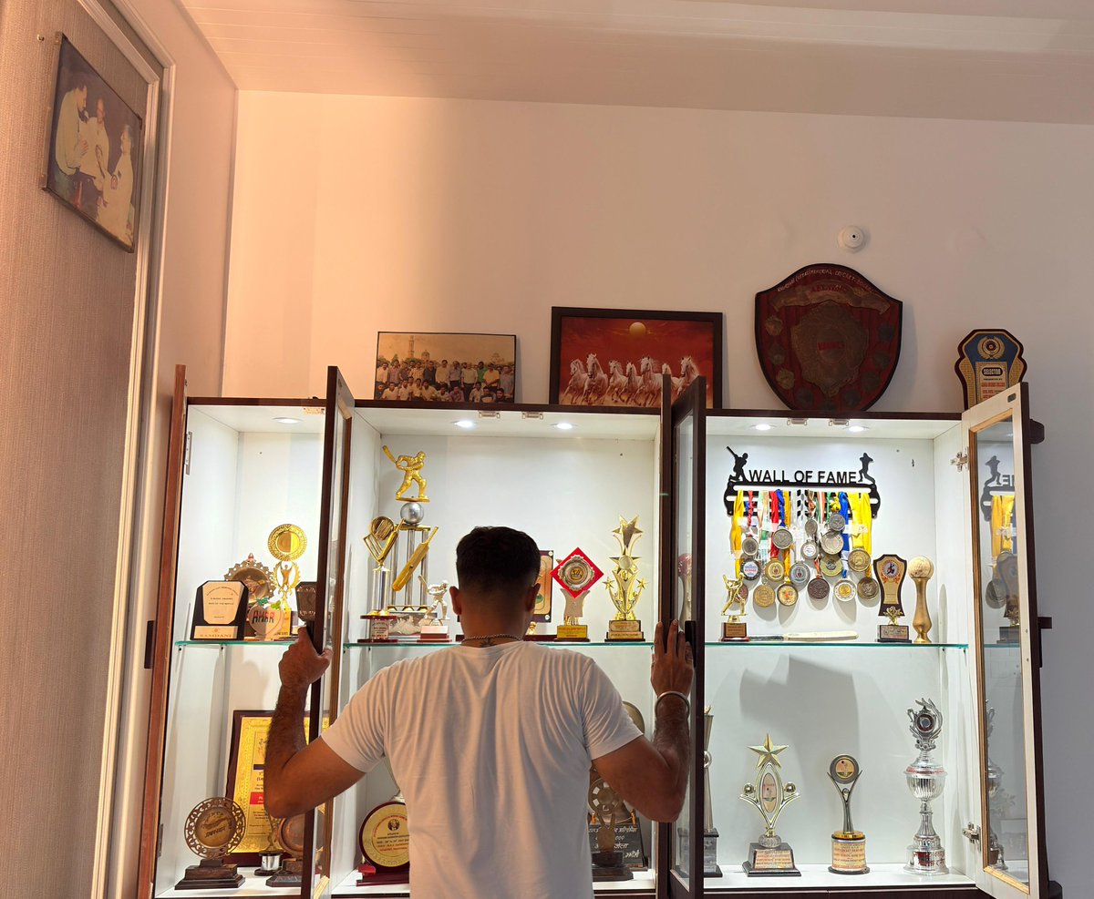 𝘛𝘩𝘦𝘴𝘦 𝘵𝘳𝘰𝘱𝘩𝘪𝘦𝘴 𝘢𝘳𝘦 𝘮𝘰𝘳𝘦 𝘵𝘩𝘢𝘯 𝘮𝘦𝘵𝘢𝘭—𝘵𝘩𝘦𝘺 𝘦𝘮𝘣𝘰𝘥𝘺 𝘮𝘦𝘮𝘰𝘳𝘪𝘦𝘴, 𝘮𝘢𝘳𝘬 𝘮𝘪𝘭𝘦𝘴𝘵𝘰𝘯𝘦𝘴, 𝘢𝘯𝘥 𝘱𝘳𝘦𝘴𝘦𝘳𝘷𝘦 𝘮𝘰𝘮𝘦𝘯𝘵𝘴 𝘵𝘩𝘢𝘵 𝘴𝘩𝘢𝘱𝘦𝘥 𝘮𝘺 𝘫𝘰𝘶𝘳𝘯𝘦𝘺. 𝘍𝘰𝘳𝘦𝘷𝘦𝘳 𝘎𝘳𝘢𝘵𝘦𝘧𝘶𝘭.♥️🕉️🧿✨🏏