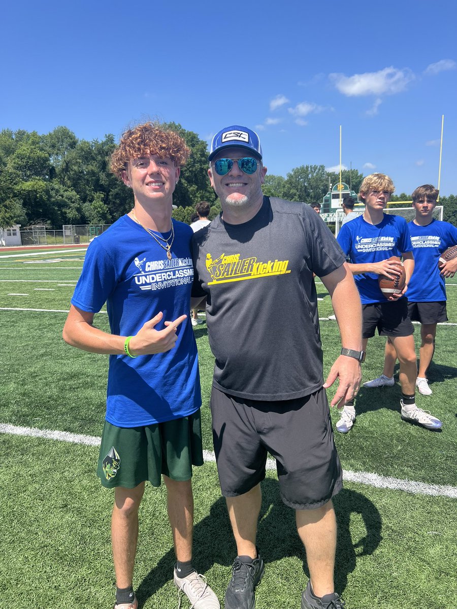 ColeRod2027's tweet image. Great camp competing @Chris_Sailer Underclassmen Invitational!
-Day 1 FG Champ.
-Day 2 FG Champ.
- Charted 29/29 FG warmups.
- 11/12 in FG competition.
- (2) 55 yd winning FG’s.
- Best ball punt 62 yd turnover with 4.1 hang.
- Best ball KO 69 yd 3.9 hang. @CoachDgip @Roc__Nation…