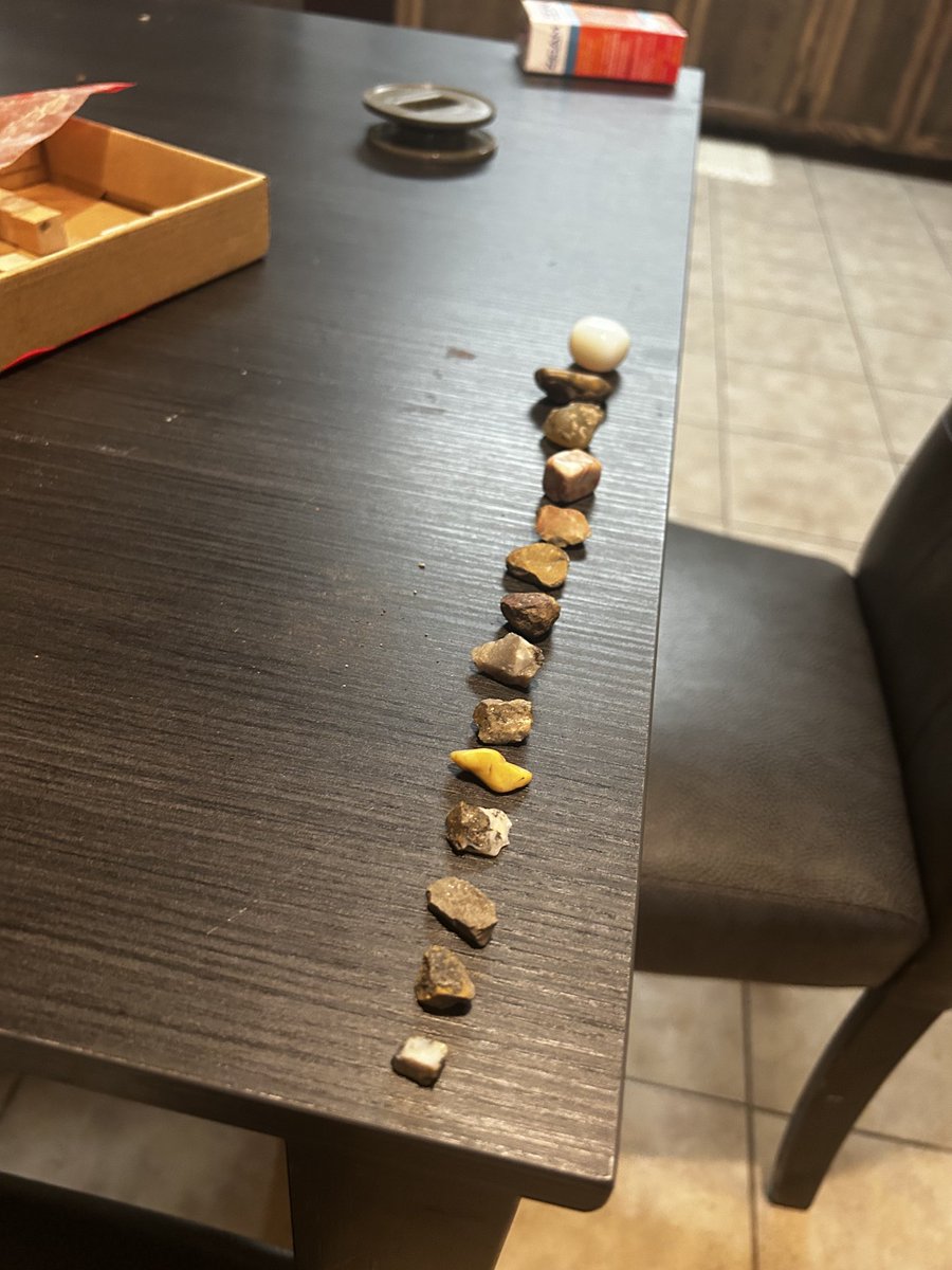 liz636's tweet photo. What the boys like to do with rocks lol https://t.co/z3OwTiu3Y6