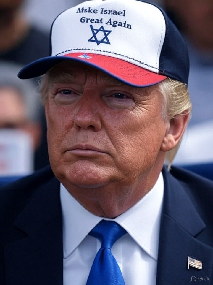 Fixed Trump’s hat.