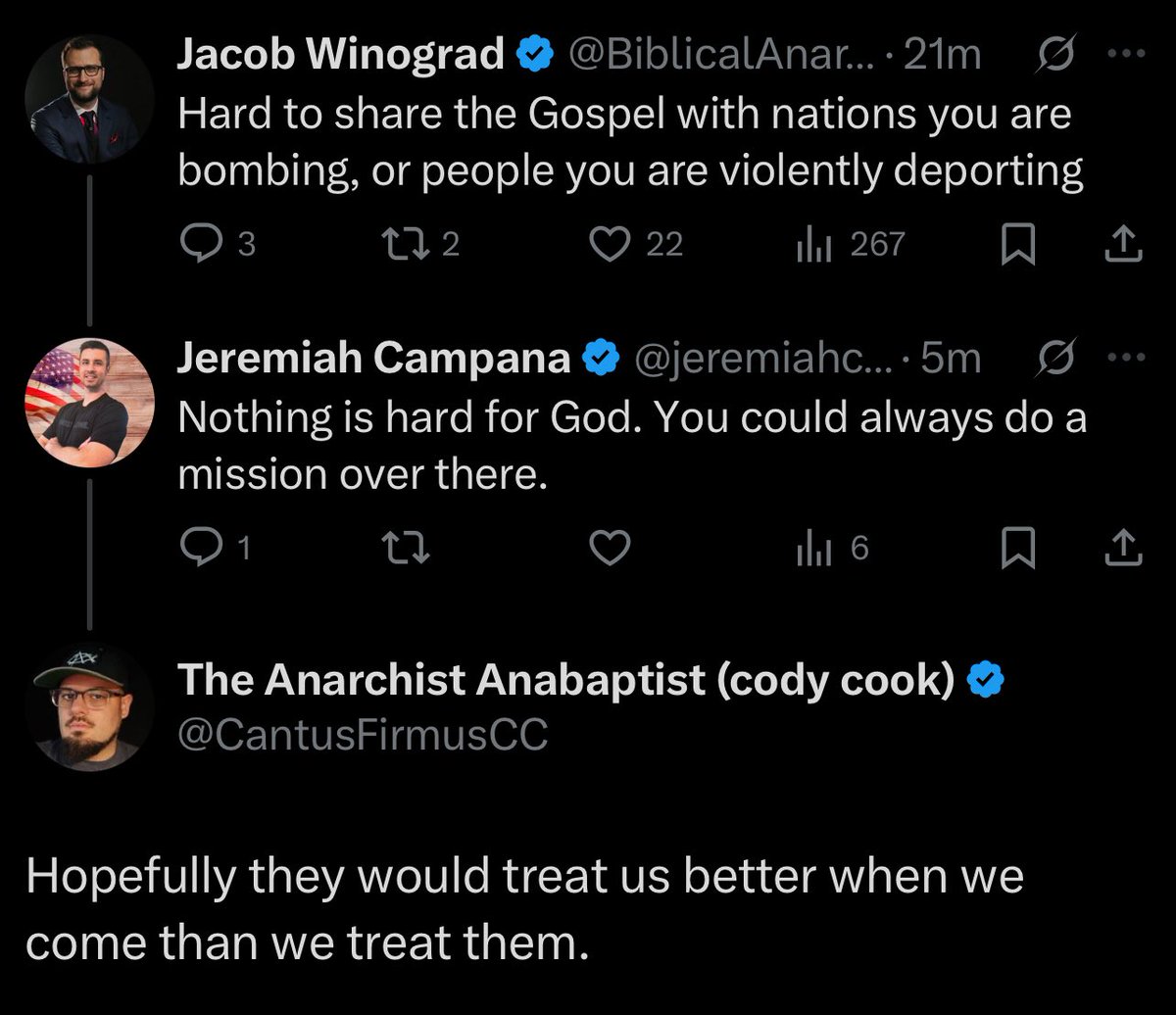 Libertarian Christian Institute (@lciofficial) on Twitter photo "Do unto others and you wouldn't have them do unto you" is an inversion of Christianity
<a href="/BiblicalAnarchy/">Jacob Winograd</a> & <a href="/CantusFirmusCC/">The Anarchist Anabaptist (cody cook)</a> "Do unto others and you wouldn't have them do unto you" is an inversion of Christianity
<a href="/BiblicalAnarchy/">Jacob Winograd</a> & <a href="/CantusFirmusCC/">The Anarchist Anabaptist (cody cook)</a>
