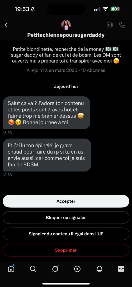 Salon_BDSM's tweet photo. [Message Important]

Les chiens en Rute juste là pour leur plaisir à eux est indiqué dans leur Bio qu’il veulent qu’on Raque pour eux ces refus directement

@/Petitechie50441 https://t.co/Vggn41bs2b