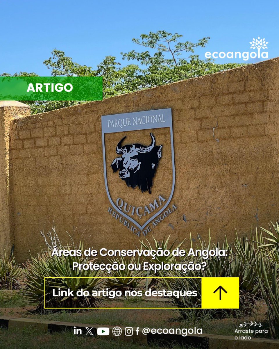 🌍 Áreas de Conservação de Angola: Proteção ou Exploração?

Leia mais sobre os desafios e as oportunidades nas áreas de conservação de Angola neste artigo, e junte-se a conversa sobre Biodiversidade e Desflorestação no 60Min Eco, amanhã as 16h!

ecoangola.com/areas-de-conse…

#Angola