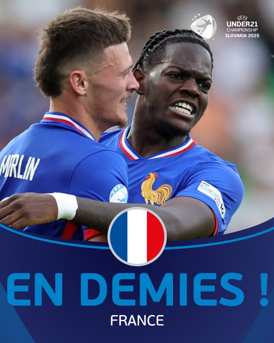UEFAcom_fr's tweet photo. 👏👏👏 Les Bleuets! 🇫🇷🇫🇷🇫🇷
@equipedefrance | #EUROU21 | #DANFRA https://t.co/7Zgff1WvIX