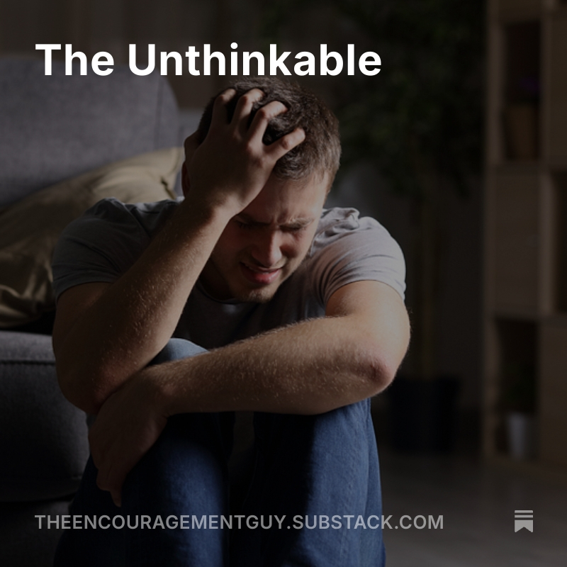 TheEncourageGuy's tweet photo. Message of Encouragement Monday (MOEM #023): "The Unthinkable"

Link to audio and article:  
https://t.co/zM6SCQYmiD

#JesusSaves #JesusChristIsKing #God #GodisGood https://t.co/najwtFL0a8