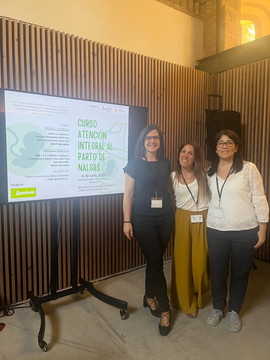 DonaSantpau's tweet photo. L'equip de @DonaSantpau @HospitalSantPau  segueix compromès amb l'atenció del part en presentació podàlica.
Durant els mesos de Maig-Juny de 2025 hem realitzat 2 edicions més del Curs "Atenció integral al part de natges".
Gran èxit d'assistència i satisfacció dels participants! https://t.co/AWOnMI0J2O