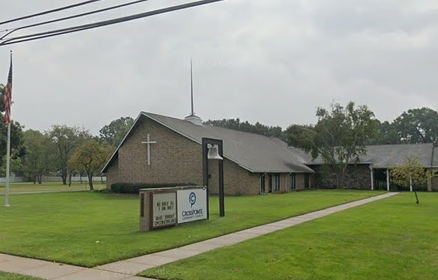 Huberton's tweet photo. 🚨BREAKING: An attacker in Wayne, Michigan rammed his truck into a church, stepped out with a rifle, and opened fire on the congregation. An armed security guard shot and killed the attacker. https://t.co/nuCeJcNed7