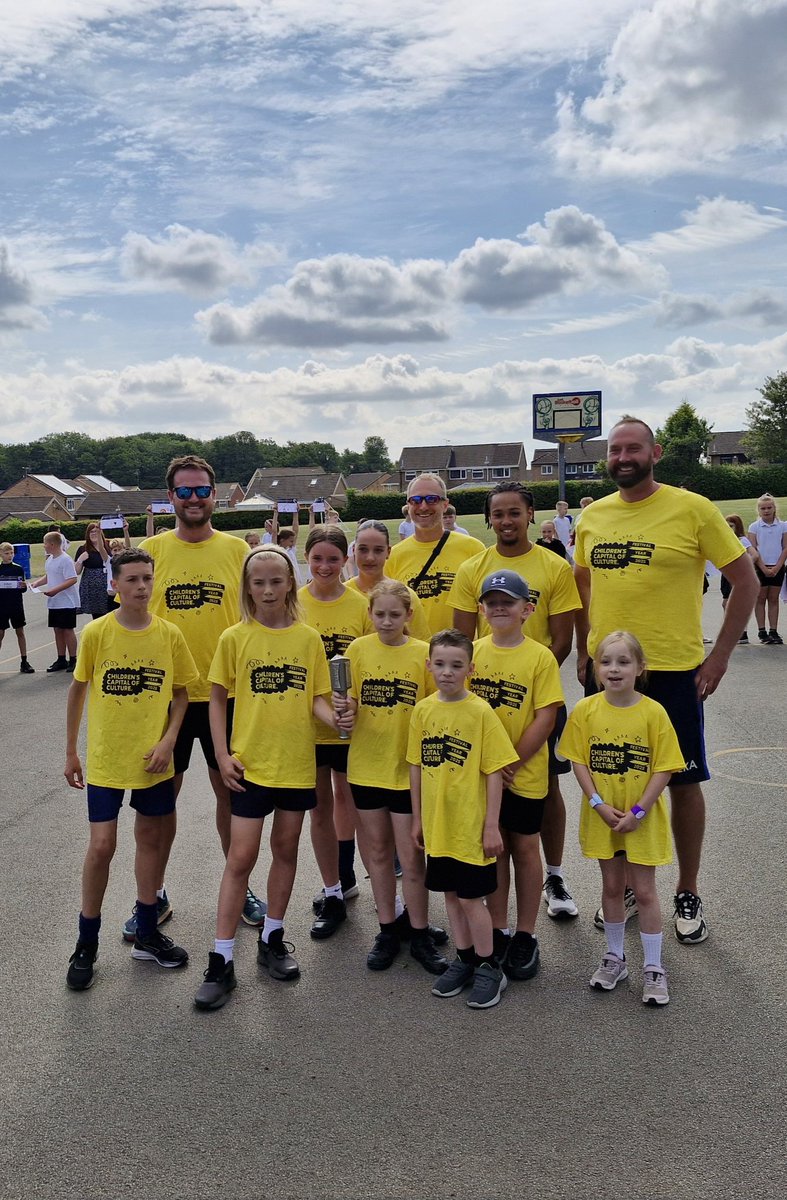 apjschool's tweet image. We were really proud to be part of the Children&apos;s Baton Relay. The children who ran were amazing and did so well. We passed the baton onto Anston Greenlands. The whole school community were out including API cheering on the children. So proud.