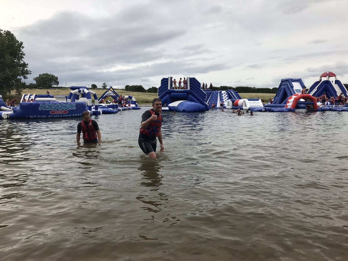 Lots of fun at the AquaPark today! A good chance to cool off! Highfield Value: COMMUNITY #UppinghamHighfield #UppinghamBoarding
