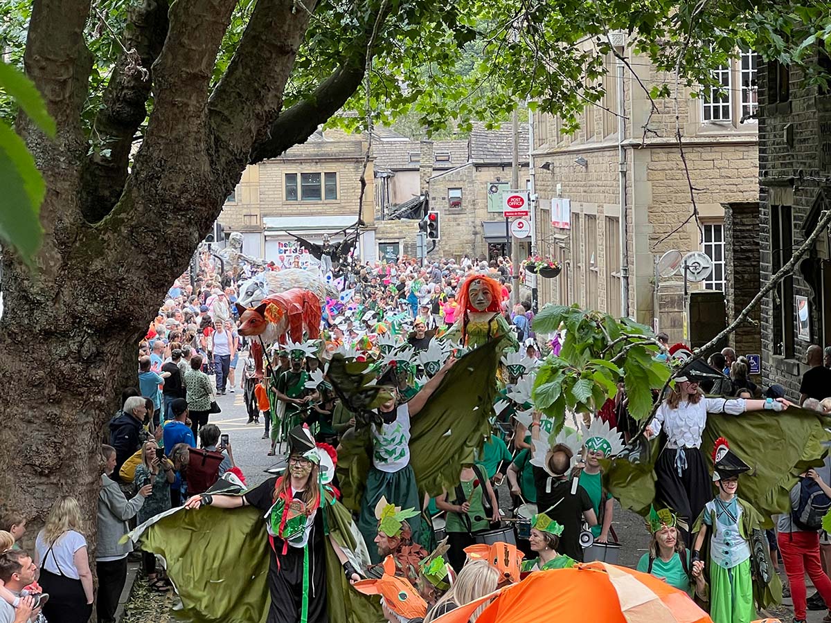 SEE PHOTOS of today’s wonderful Hebden Bridge Handmade Parade at hebdenbridge.co.uk