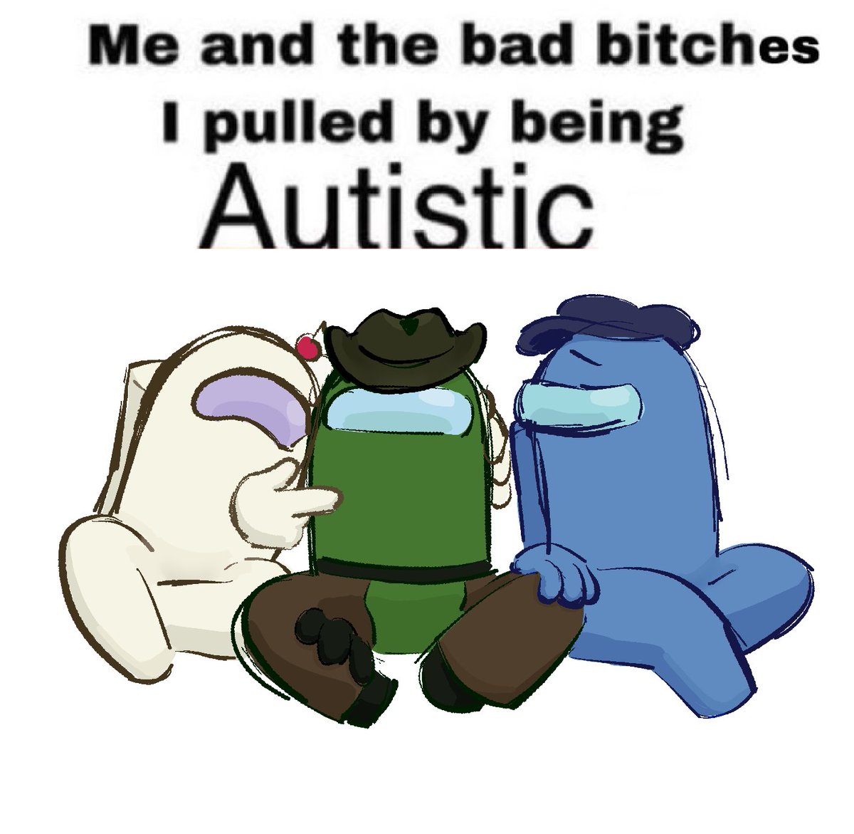 TrashRaccon18's tweet photo. Polyamory won the shipping war
#amongusOC #amongusart https://t.co/nTQPqpv4Pc