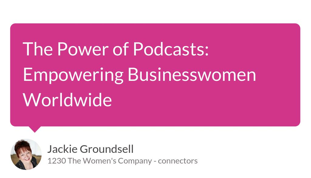 Explore podcasts that cover a range of topics to gain a well-rounded perspective on business, leadership, and personal development.

Read more 👉 lttr.ai/AflXo

#Businesswomen #Businessnetworking #International