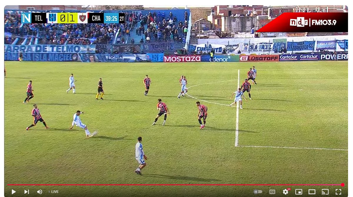Offside by millimetres. What an incredible call from the lino that is. #PrimeraNacional