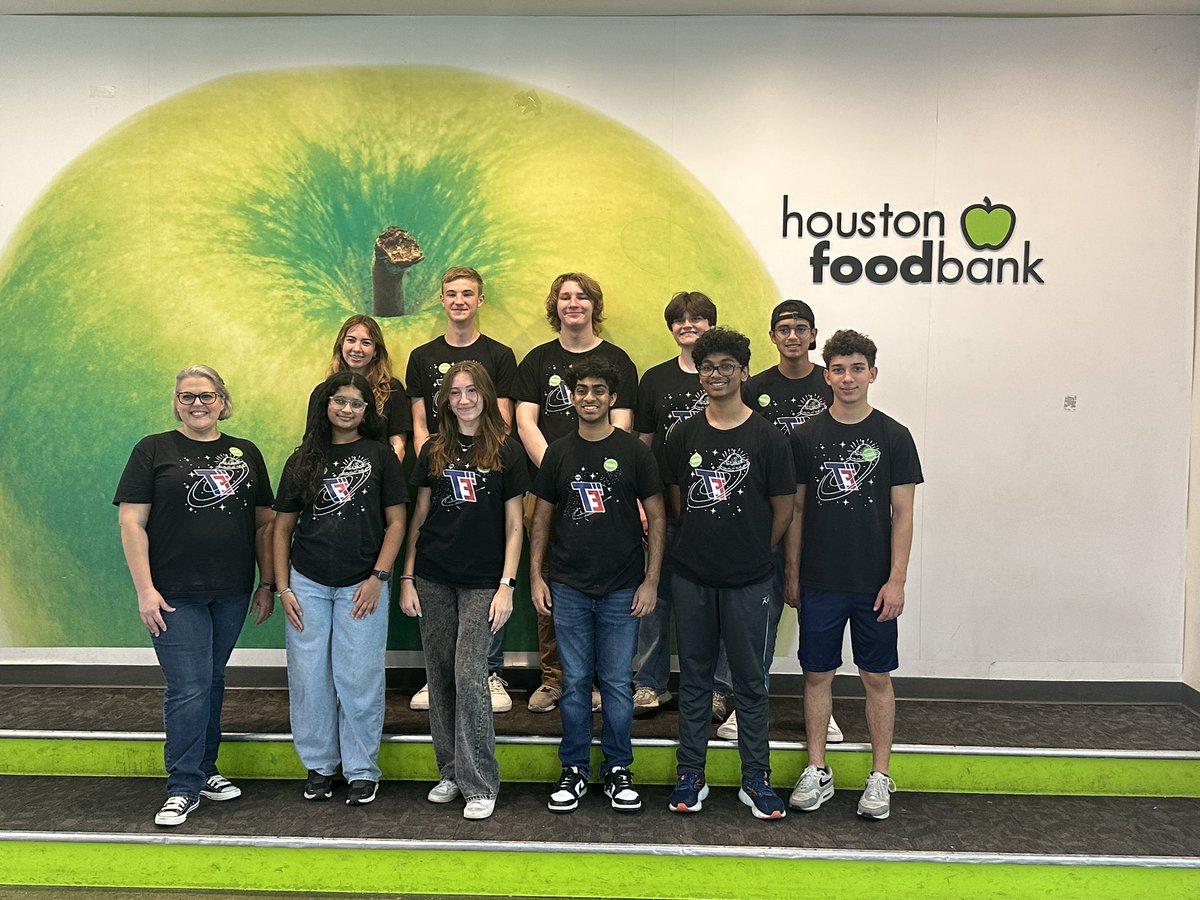 Proud of our T3 Robotics team for spending part of their summer giving back at the Houston Food Bank! Love seeing these students use their time and energy to make a difference! #PrideofTexas
