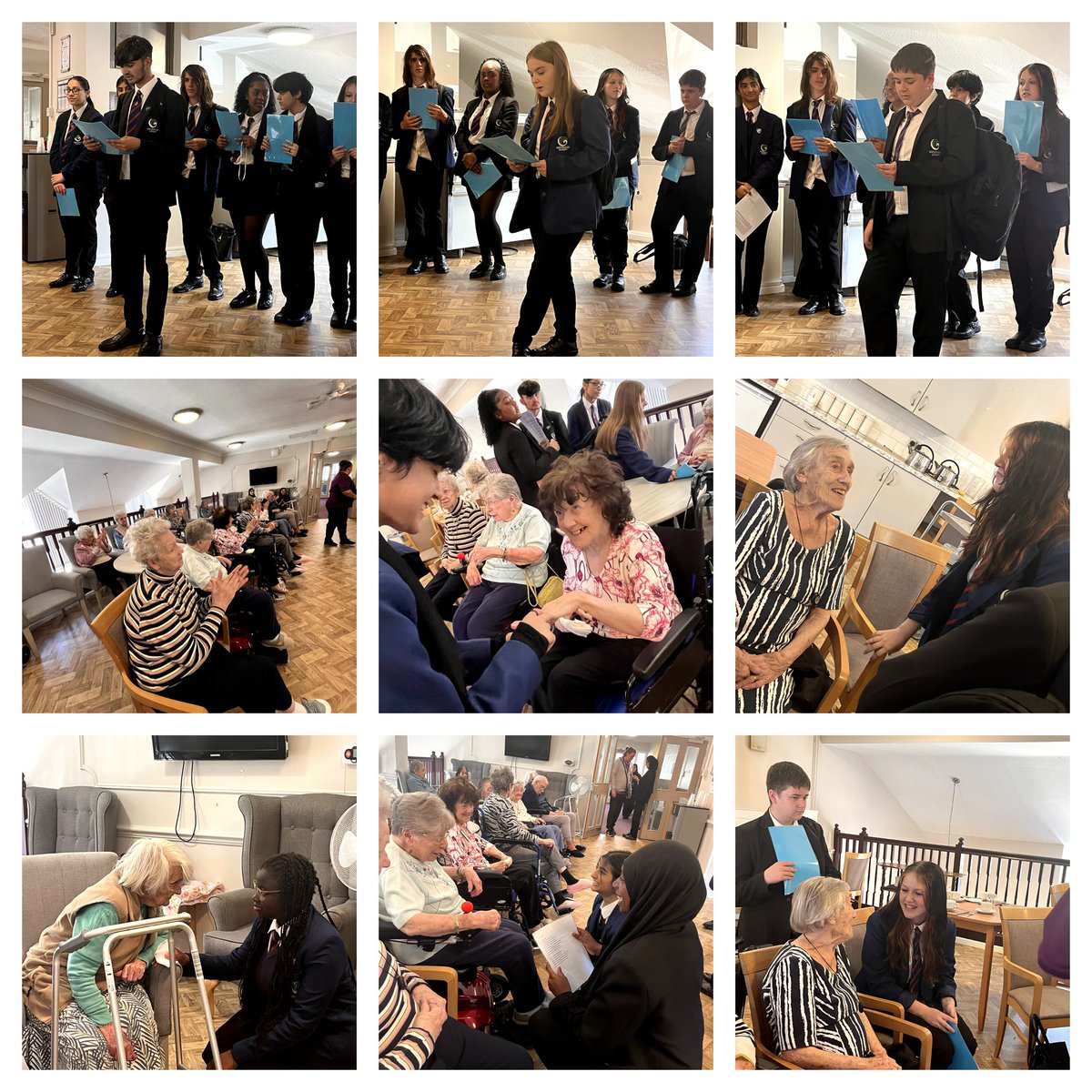 Students in Year 10 visited a local care home last week to share local poetry and readings with the residents. Thoroughly enjoyed by residents and students. 
#OurCommunity #SharedExperience #AmmonWrigley #ThomasHardy #HarryBickleyWhitehead #ProudOfYou #WeAreWA