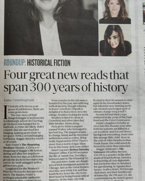🕯️ Crowfield House by Monica McGuinness is one of the Sunday Independent's top historical fiction picks! A haunting, moving debut spanning generations of secrets and survival. #HistoricalFiction #CrowfieldHouse