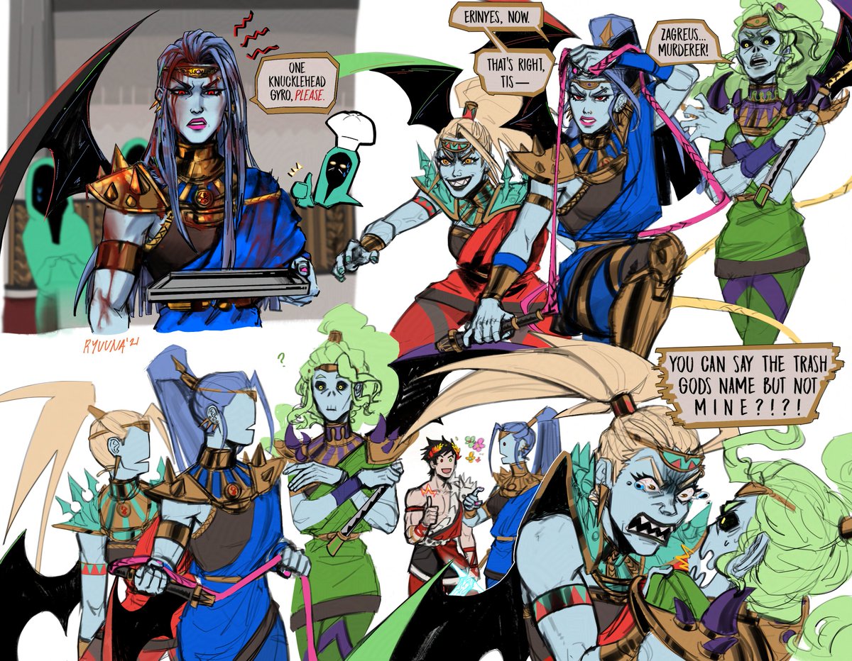 ryuunart's tweet photo. i miss the erinyes they were so funny https://t.co/WCQtpT14uh