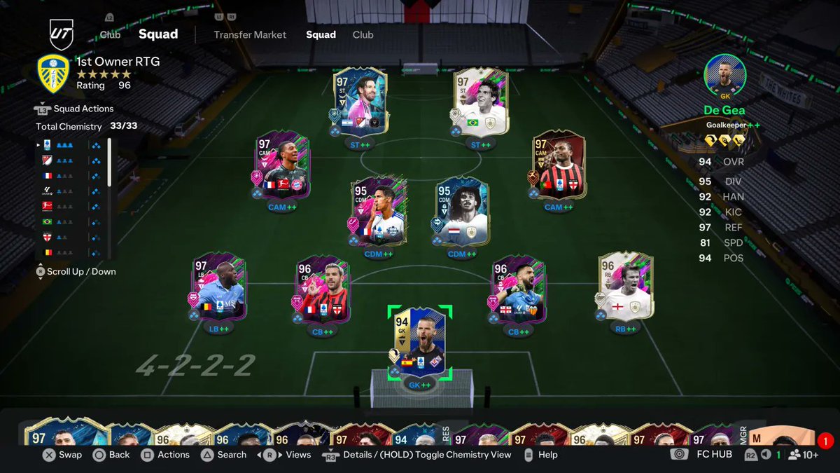 ADW_FC's tweet image. Rank 1 Tactics Code (4-2-2-2): Ssq21nmog%q 📝
I never thought I would get a Rank 1 with Raphaël Varane in CDM but welcome to #FC25...
I will also add that Theo Hernández as a CB is as insane as you would think. His recovery speed is TOP tier!
