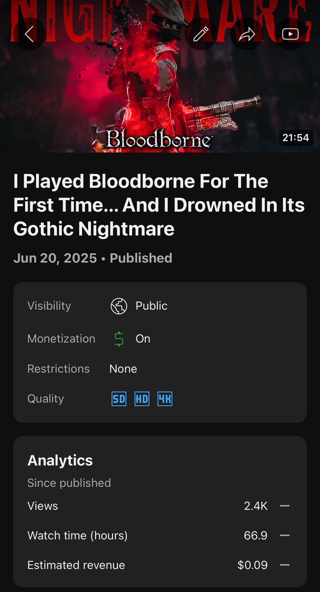 Dark souls 3 video is next, but it may be a weekish, I start work tomorrow and I have to beat the game still, then edit video! Ofc I also need to make time for my fianceé too :) can't wait for you guys to see it! ty so much for the love on the Bloodborne video guys :)