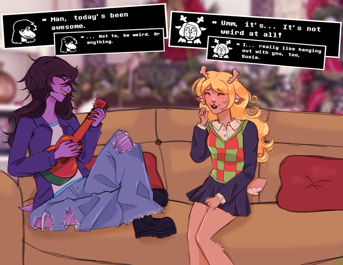 GoogyB94266's tweet photo. I ♡ them #deltarunespoilers #deltarunechapter4 #deltarunefanart #deltarune #fanart #susiedeltarune #noelleholiday #noelledeltarune #suselle #susellefanart https://t.co/UnURDqLUrJ