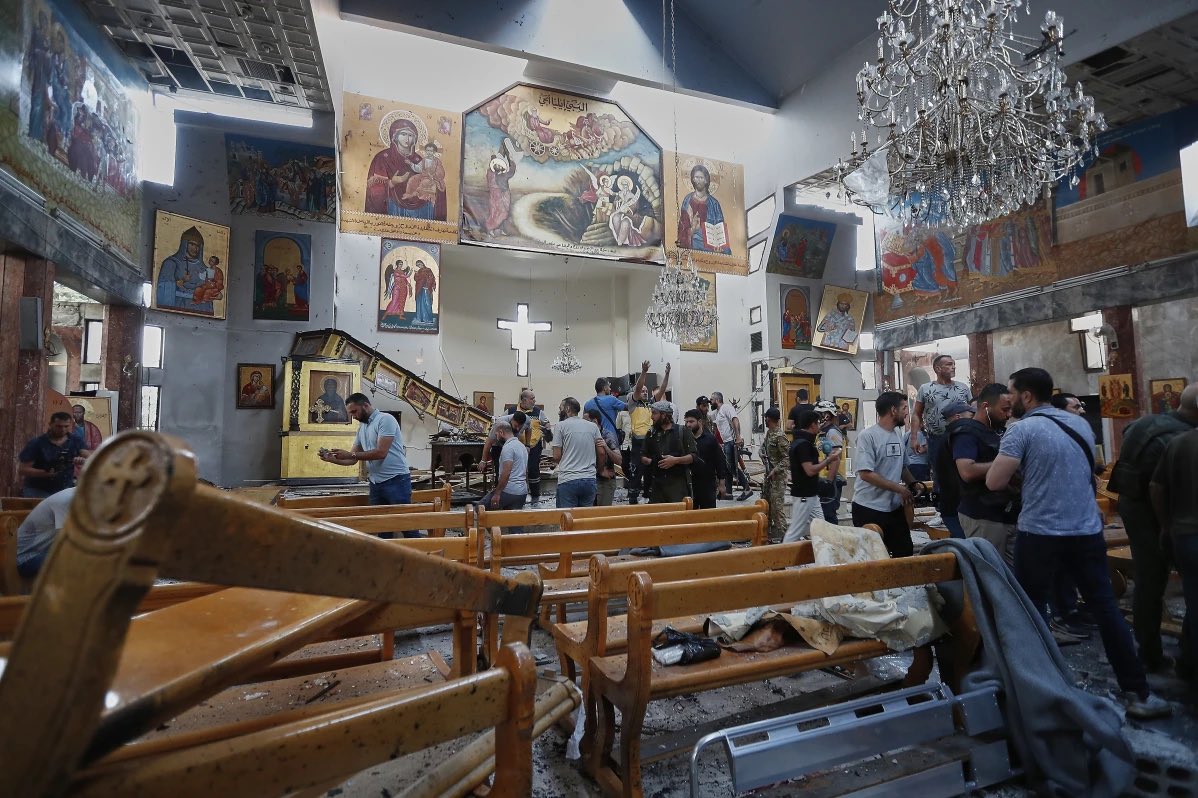 Suicide bomber strikes Syrian church near Damascus during mass.
AP360 is operational in Damascus with live standup positions and on-cam reporters for custom live shots in English &amp; Arabic.
Contact AP London for info