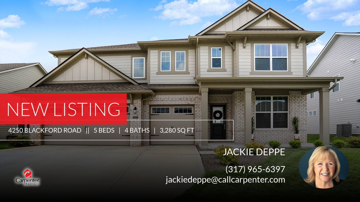 📍 New Listing 📍 Take a look at this fantastic new property that just hit the market located at 4250 Blackford Road in Bargersville. Reach out here or at (317) 965-6397 for more information!

Listed by Deb Brown-Nally

Jackie Depp... homeforsale.at/4250_BLACKFORD…