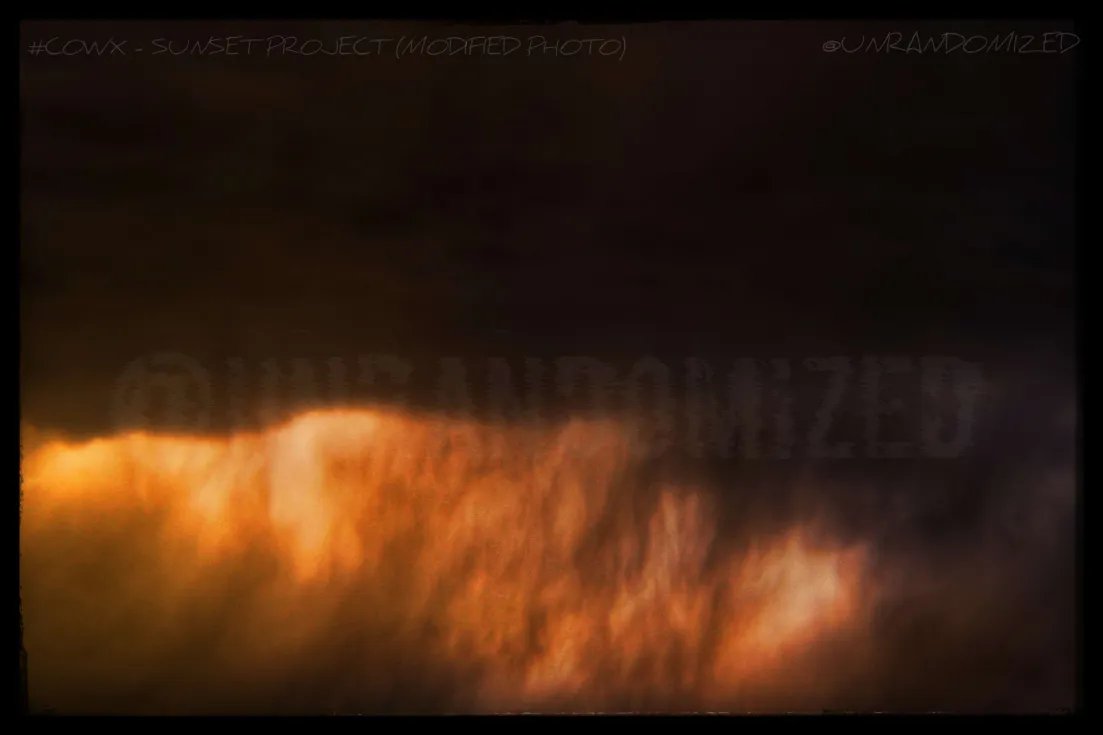 UnRandomized's tweet image. #cowx #photography
Disclaimer: Photos are modified in photo editing to give the appearance of a sunset.
Sunset Project.
