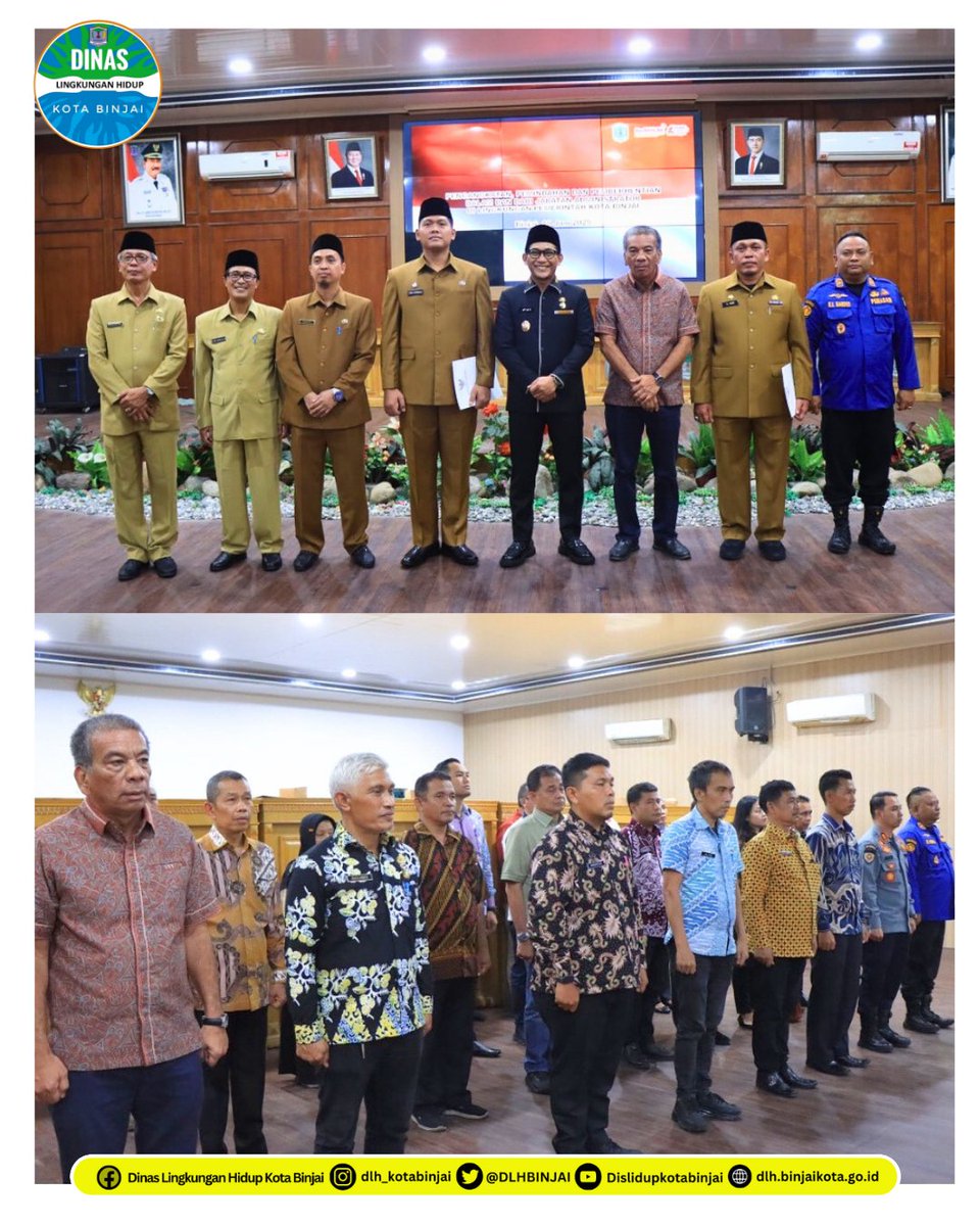 DLHBINJAI's tweet photo. Adapun pejabat yang dilantik pada kesempatan tersebut adalah Ahmad Yani, sebagai Kepala Bidang Pengelolaan Kualitas Lingkungan Pada DLH Kota Binjai dan Yanes Dustira Nainggolan sebagai Sekretaris pada BPBD Kota Binjai. https://t.co/Lvx4yh2OUq