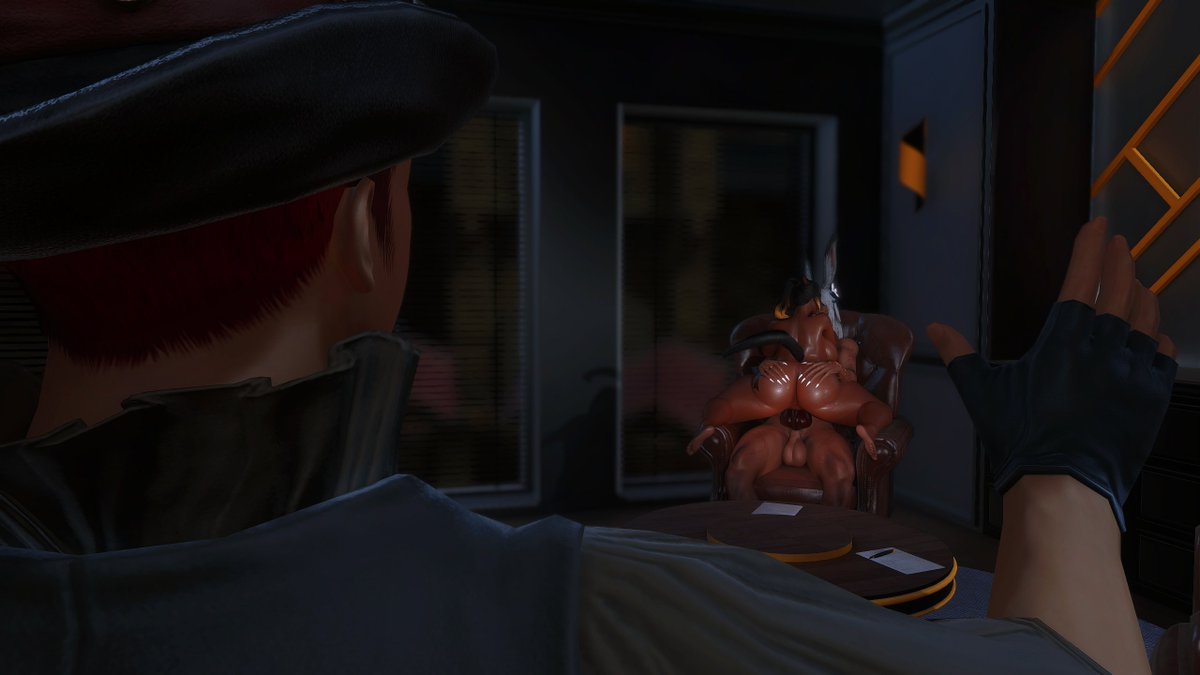 But the good news is: it wasn't even their desk.
5/x w/ <a href="/StealthDegener1/">Stealth Degenerate</a> 
#GPOSERSNSFW #FFXIVNSFW #FFXIVLEWDS