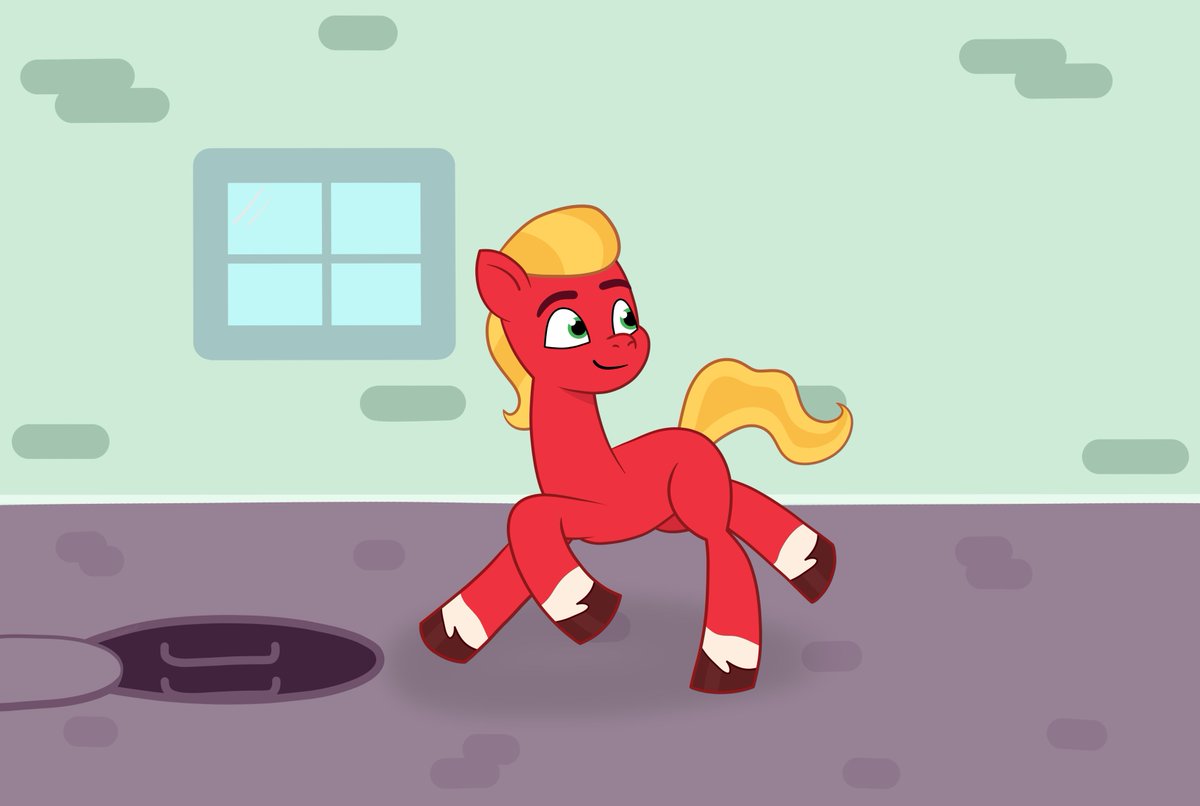 Qeinone's tweet photo. Sprout thinks he's the fastest runner in town, but maybe he should watch where he's running.
Natgday14 - Draw a pony getting ahead of themselves / Draw a pony being too hasty
#mlp #mylittlepony #mlpg5 #SproutCloverleaf https://t.co/ZPKk7uzoGB