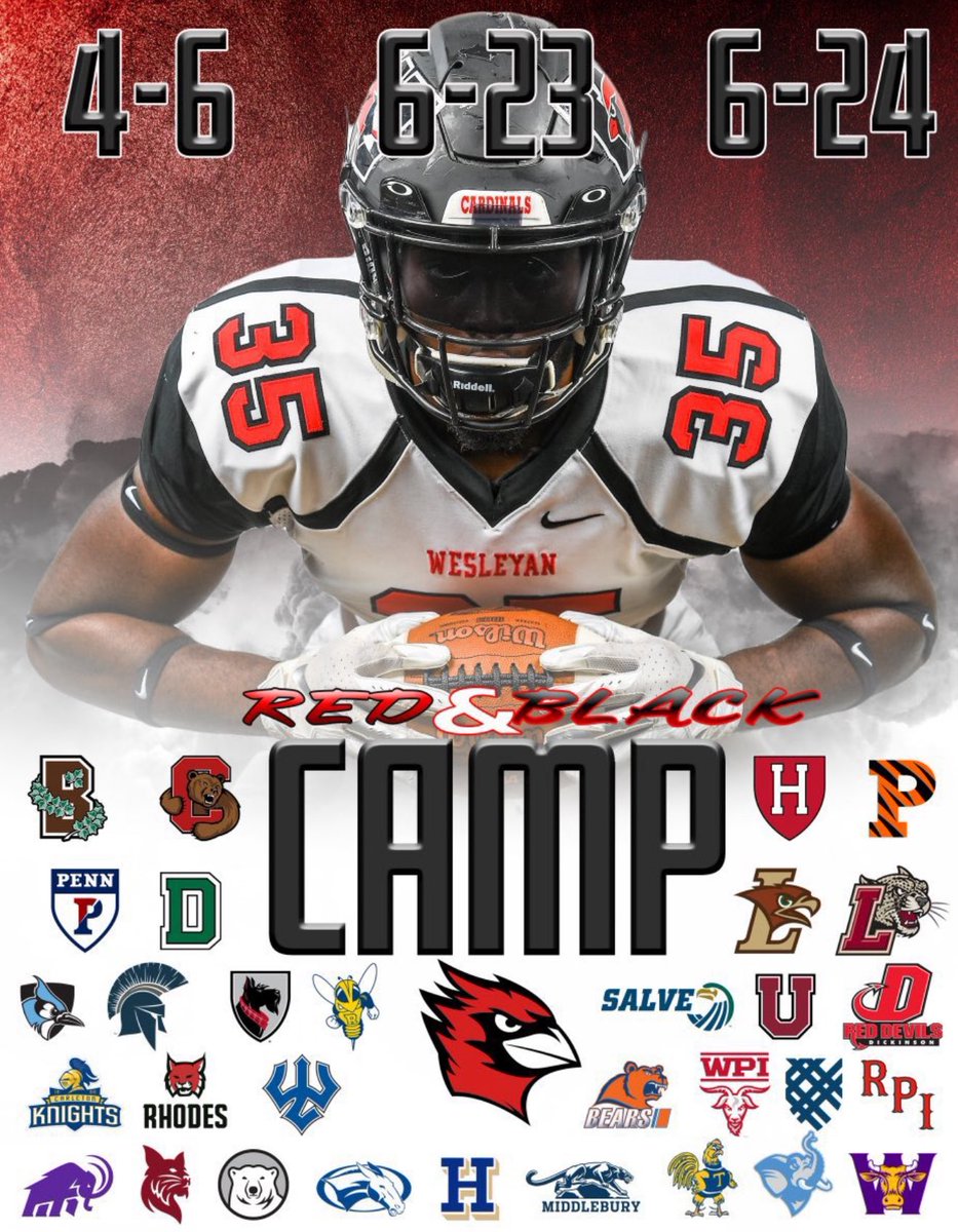 Luis Santana (@luis13santana) on Twitter photo Excited to go down tomorrow morning to Wesleyen University to show off my talents and compete at the Red & Black Camp!
<a href="/CCRaider_FBall/">CCHS Football</a> <a href="/PactPerformance/">Pact Performance</a> Excited to go down tomorrow morning to Wesleyen University to show off my talents and compete at the Red & Black Camp!
<a href="/CCRaider_FBall/">CCHS Football</a> <a href="/PactPerformance/">Pact Performance</a>
