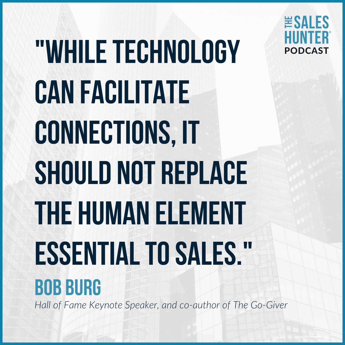 TheSalesHunter's tweet photo. Trust. Empathy. Service.
Bob Burg joins us on #TheSalesHunterPodcast to explain why human connection will always beat the algorithm.
Don’t just sell—serve. 🎧 New episode live now.
#GoGiver #SalesTips #SalesIntegrity #TheSalesHunter #ReferralSelling #RelationshipFirst https://t.co/SnwvSln0JP