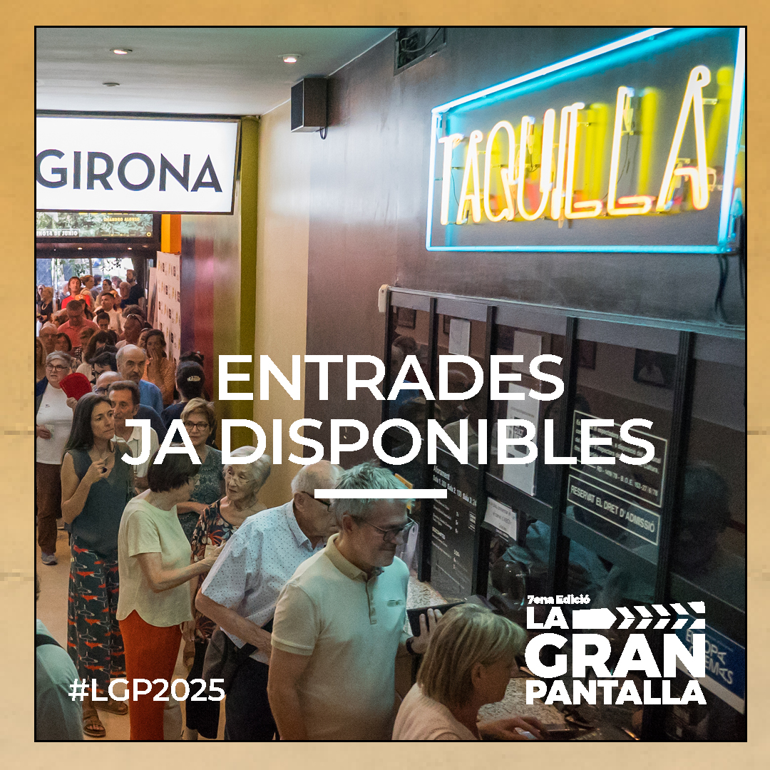 La GRAN pantalla Festival (@granpantallabcn) on Twitter photo 🎟 ENTRADES JA DISPONIBLES!
Ja podeu aconseguir les vostres entrades gratuïtes! La reserva està activa a la web de #lagranpantalla2025, Us hi esperem!
📆 1-5 de juliol de 2025 📍 <a href="/Cinemes_Girona/">Cinemes Girona BCN</a>
🔗 lagranpantallafestival.com/ca/ 🎟 ENTRADES JA DISPONIBLES!
Ja podeu aconseguir les vostres entrades gratuïtes! La reserva està activa a la web de #lagranpantalla2025, Us hi esperem!
📆 1-5 de juliol de 2025 📍 <a href="/Cinemes_Girona/">Cinemes Girona BCN</a>
🔗 lagranpantallafestival.com/ca/