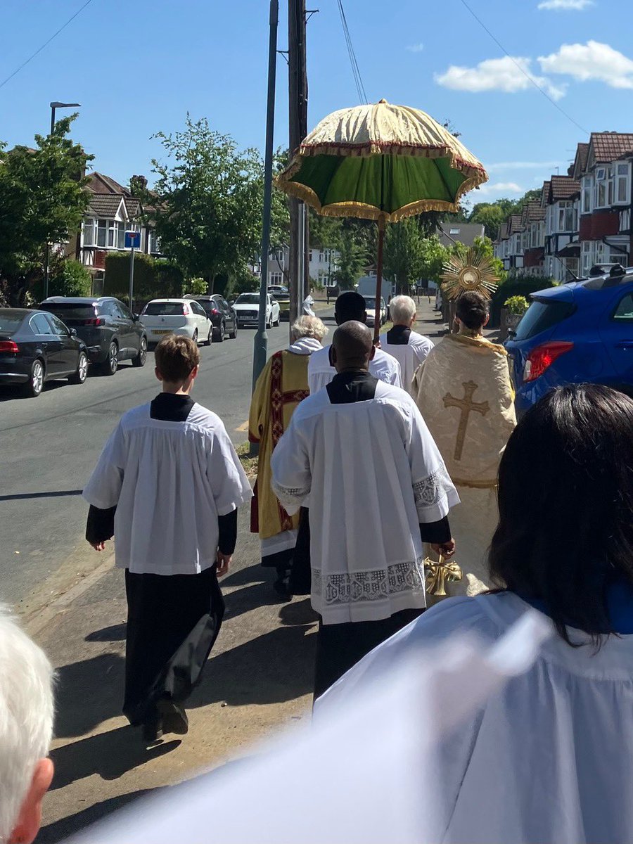 Great to go for a walk with Jesus this morning. #CorpusChristi