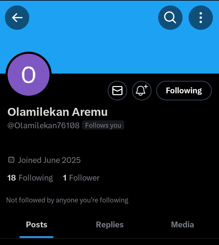 I just followed someone who got ZERO follower, he followed 17 other people who refused to follow back. I'm happy to be their first follower. That's my life, once you follow, I follow within a blink.