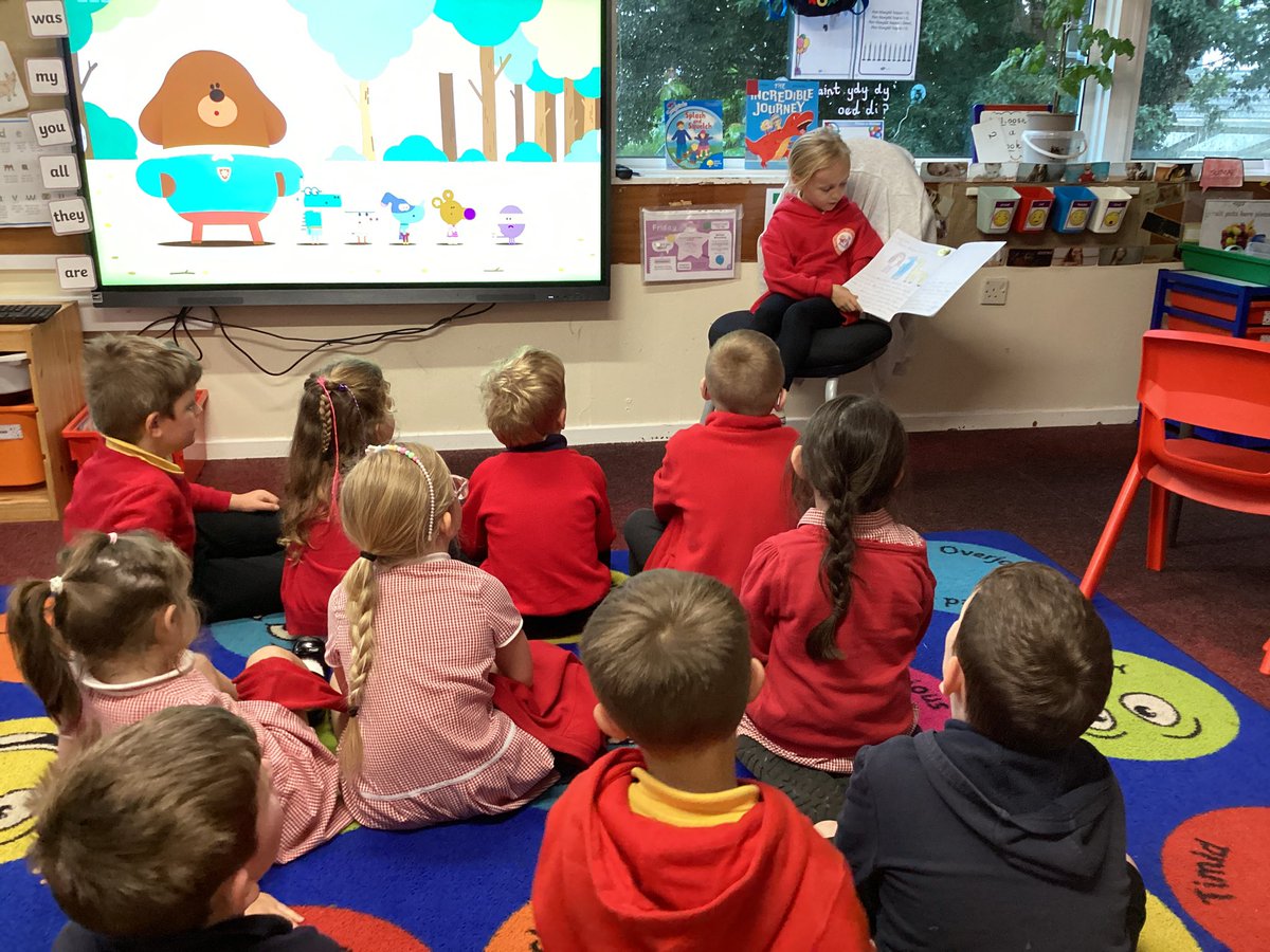 CGIY2Carr's tweet photo. Thank you so much to our  Year Two pupil that came down to read her story re-tell to us all. Diolch yn fawr @CGIY2Burford The children all listened carefully and were impressed to say the least!  #ambitiouscapablelearner #CGILLC https://t.co/E1VcuwYu7W