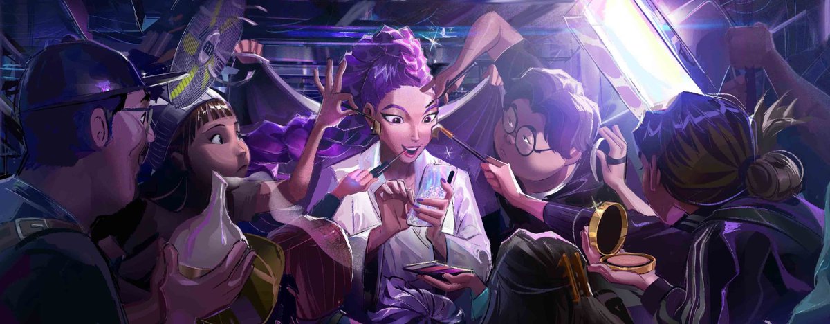 joune5064's tweet image. Rumi backstage surrounded by an army of staff giving her the full K-pop star treatment 💅✨ #KPOPDEMONHUNTERS