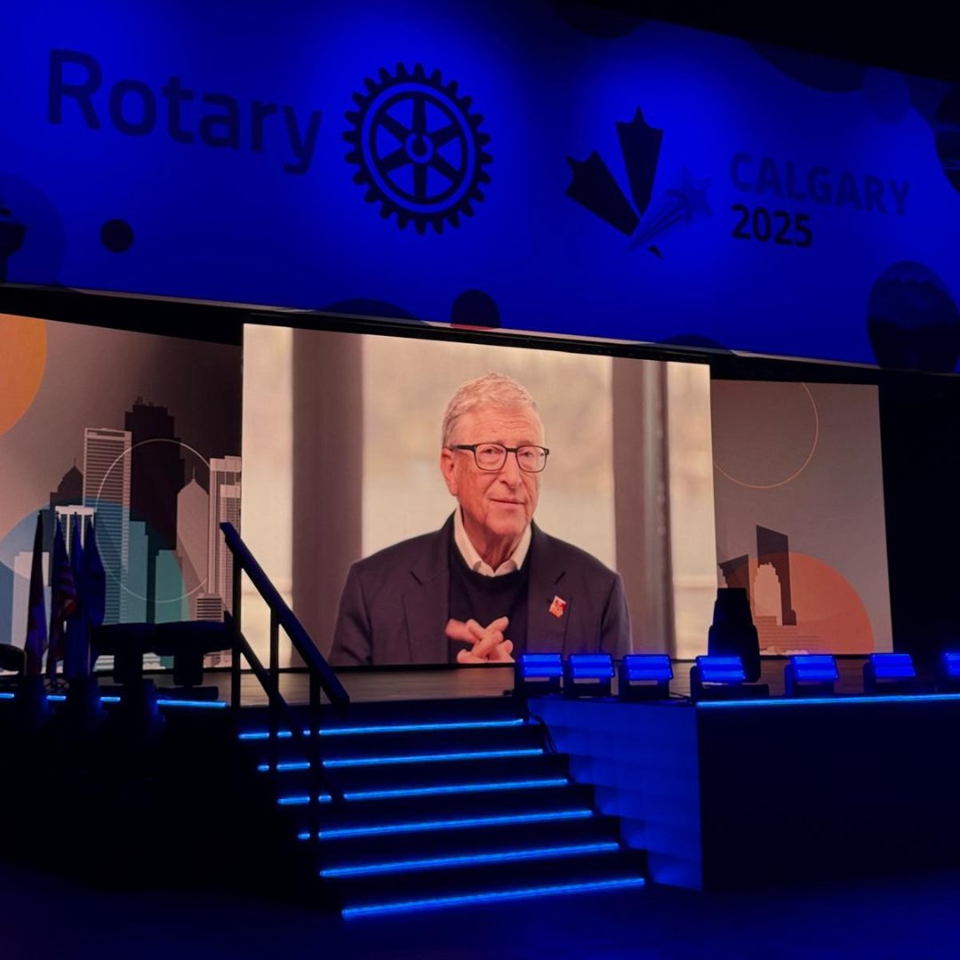 Rotary International (@rotary) on Twitter photo At the #Rotary25 opening session, Rotary’s message was clear: we’re not finished yet 🤝
With great excitement, we announced a renewed partnership with the <a href="/gatesfoundation/">Gates Foundation</a>, pledging up to $450M over 3 years to #EndPolio.
It’s more than funding. It’s a promise to future At the #Rotary25 opening session, Rotary’s message was clear: we’re not finished yet 🤝
With great excitement, we announced a renewed partnership with the <a href="/gatesfoundation/">Gates Foundation</a>, pledging up to $450M over 3 years to #EndPolio.
It’s more than funding. It’s a promise to future