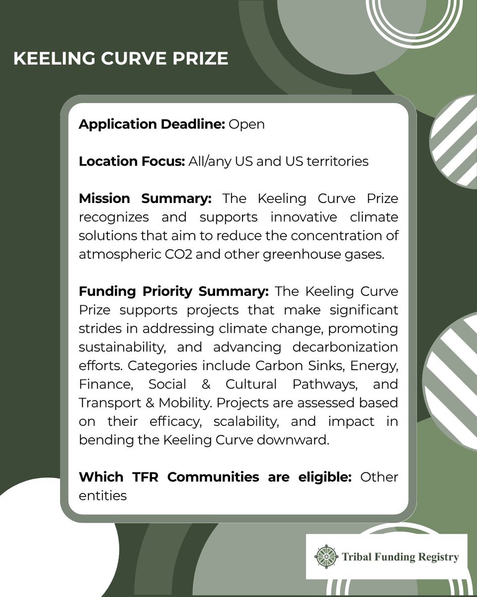 TribalFunding's tweet photo. 🌟 This Week’s Grant Spotlight

View all five opportunities in our Instagram Highlights: https://t.co/z78L850gUF

📬 Want these straight to your inbox each week? Sign up for our newsletter:  https://t.co/PGWQR2VRC6

#tribalfundingregistry #hozhonigoinstitute https://t.co/P2cUiSM62O