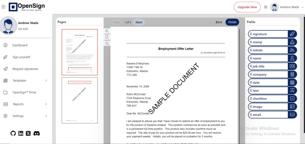 🏖️🐻 Les Logiciels Libres de l'été, jour 2 : 

<a href="/OpenSignHQ/">OpenSign™</a> : une solution de signature électronique Open Source ! Une nouvelle alternative libre à DocuSign, qui rejoint Documenso comme option pour la signature électronique Open Source.