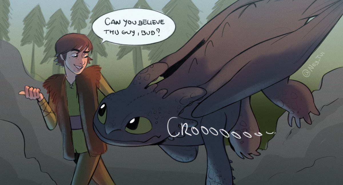 Ney_Tui's tweet photo. Just to fool and gossip around, friendship 🫂
#HTTYD #HowToTrainYourDragon https://t.co/CUbTWjnx17