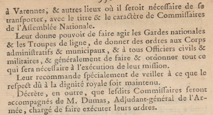 1792_1815's tweet photo. 22 juin 1791 L’#Assemblée, au nom des #Comités Militaire et de Constitution, décrète la nomination et l’envoi de 3 commissaires : Latour-Maubourg, #Pétion et #Barnave à #Varennes pour protéger la sûreté de la personne du roi et de sa famille et assurer son retour à #Paris. https://t.co/AnfEmlmKyS