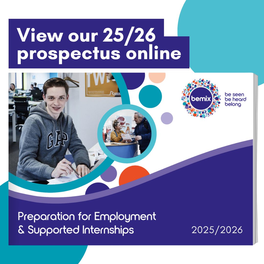 Exploring your options for September? Our #SupportedEmployment prospectus is online!

Discover everything you need to know - click the link:
bemix.hflip.co/bemix-supporte…

#Kent