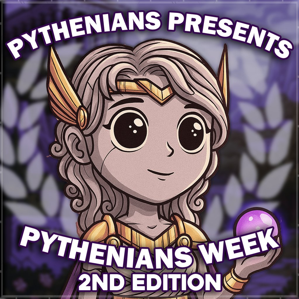 PytheniansNFT's tweet image. Gathering all Pythenians for yet another Pythenians Week full of amazing events, great vibes and a plethora of prizes!
We will officially kick it off tomorrow, so make sure to join official Pyth Discord and check all announcements!
daily events
wild partnerships
surprises,…