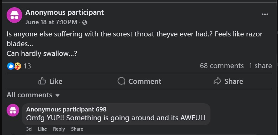 aevlive's tweet image. It's 'mystery' disease time in my community again. 'Something' is going around.