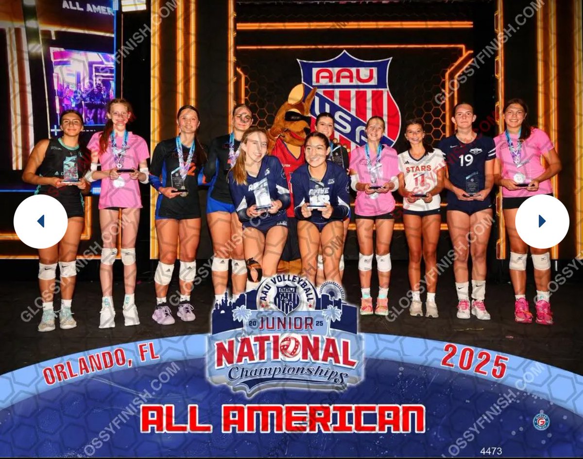 ReeseLech2030's tweet photo. We had an amazing run at #aauvolleyballnationals. My team took 2nd 🥈 in Aspire! I am honored to be 1 of 13 All Americans named by the committee and coaches. #setter #smv @StewartvilleVB https://t.co/uMcKqyxEAt