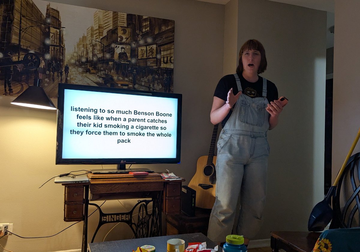 had a slideshow party and ada did hers on benson boone