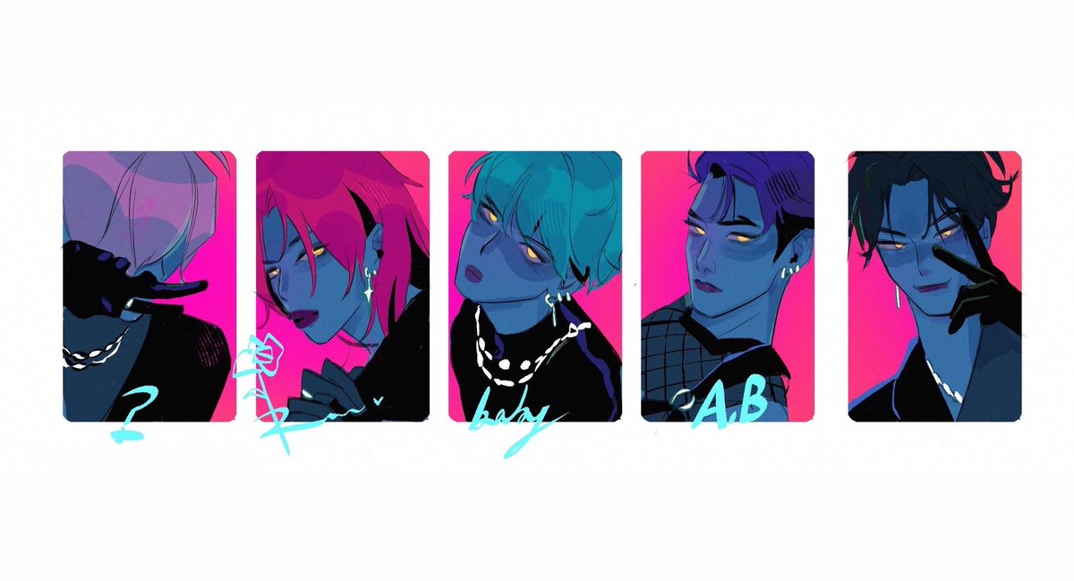 annnd more photocards concept art (IDOL VERSION) #KPOPDEMONHUNTERS #sajaboys